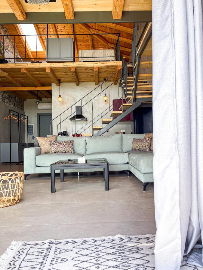 Modern Stone Villas With Swimming Pool Aliveri Ngoại thất bức ảnh