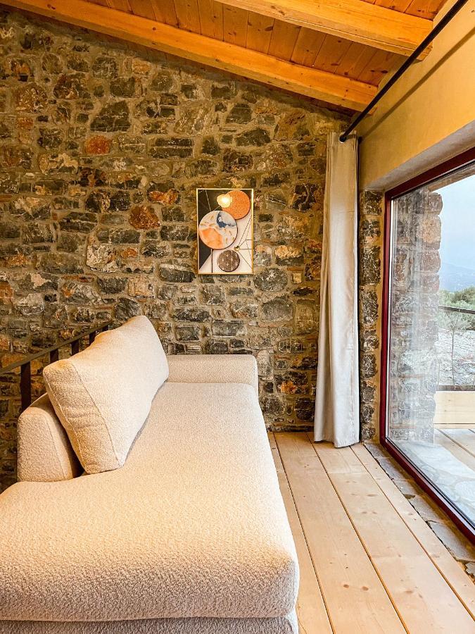 Modern Stone Villas With Swimming Pool Aliveri Ngoại thất bức ảnh